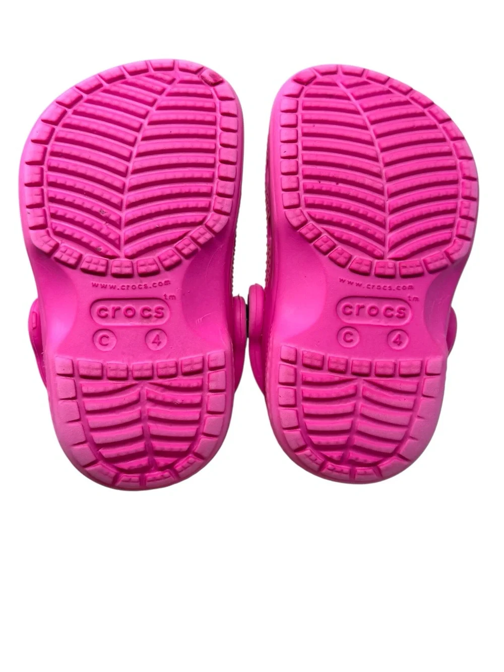 Crocs classic slip on clog/ sandals child/toddler size 4 in hot pink